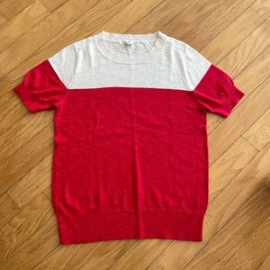 Vintage J Crew Short Sleeve Sweater XL